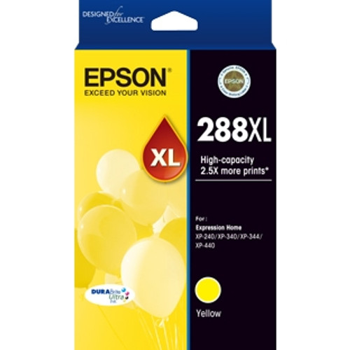 EPSON 288 HY YELLOW INK CART (C13T306492) Suits Epson Expression Home XP240 / XP340 / XP344 / XP440
