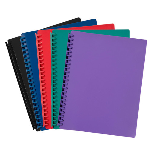 MARBIG REFILLABLE DISPLAY BOOK A4 20 Pocket Assorted (Each)