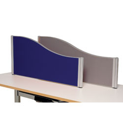 SYLEX DESK E-SCREENS W1800mm Blue Flat Top