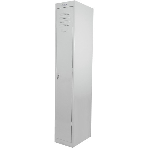 STEELCO PERSONNEL LOCKER 1 Door Silver Grey H1830xW380xD460mm