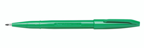 Pentel S520 Sign Pen 0.8mm Fibre Tip Green Ink, Each