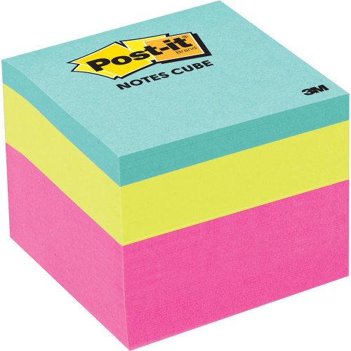 POST-IT MINI MEMO CUBE 2051MC/2051FLT  48X48MM ASST Bright Colours AB010574023