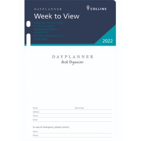 DEBDEN DAYPLANNER DESK EDITION REFILLS - 7 RING Weekly Dated (2026 - Clearance - While Stocks Last)