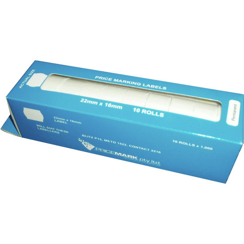 BLITZ 22x16 PRICING LABELS WHITE BEST BEFORE PGL008 / PGL105HP (Pack of 10)