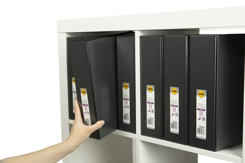 MARBIG ENVIRO CLEARVIEW INSERT BINDERS A4 3 'D' 50mm Black