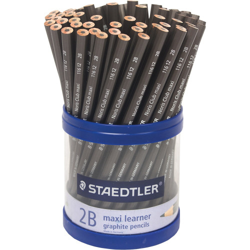 Staedtler 116 Noris Club Maxi Learner Pencil Graphite - 2B, Cup of 70