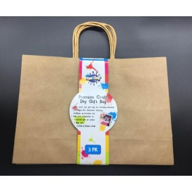 Premium Brown Kraft Gift Bag 35cm x 25cm x 11cm BX24 (24 x Pk3 = 72 each)