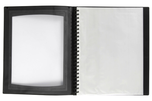 MARBIG PROFESSIONAL SERIES A4 DISPLAY BOOK WITH FRAME Black