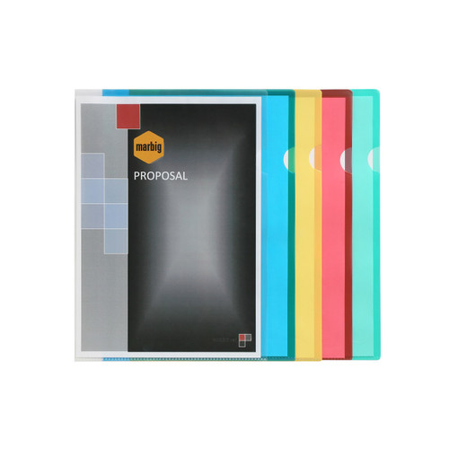 MARBIG LETTER FILES A4 Poly Yellow, Box of 100