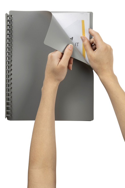 MARBIG REFILLABLE DISPLAY BOOKS A4 20 Pocket Grey