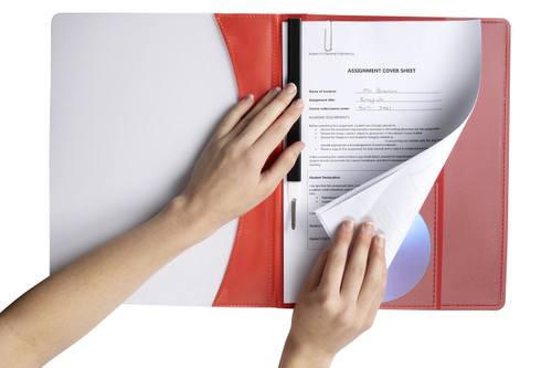 MARBIG PREMIER FLAT FILE A4 Red