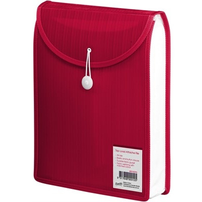 Bantex Top Load Attache File A4 - Red