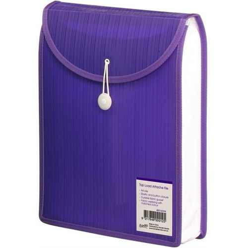 Bantex Top Load Attache File A4 - Violet
