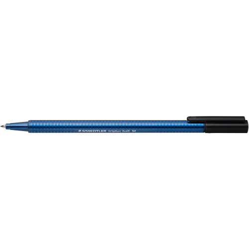 Staedtler 437 Triplus Ball Ballpoint Pen Medium - Black, Pack of 10