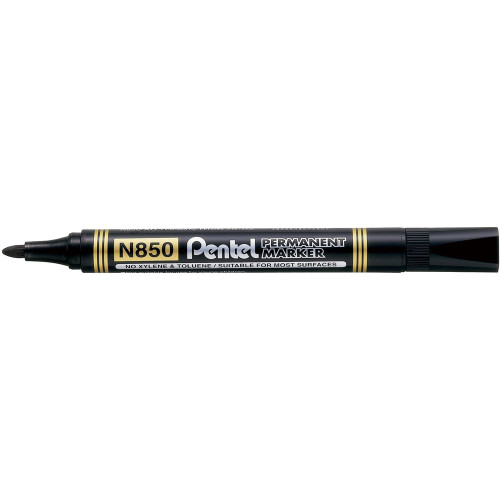 PENTEL PERMANENT MARKER N850 Black 5.0mm bullet point