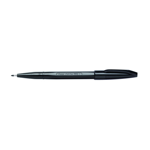 Pentel S520 Sign Pen 0.8mm Fibre Tip Black Ink, Each