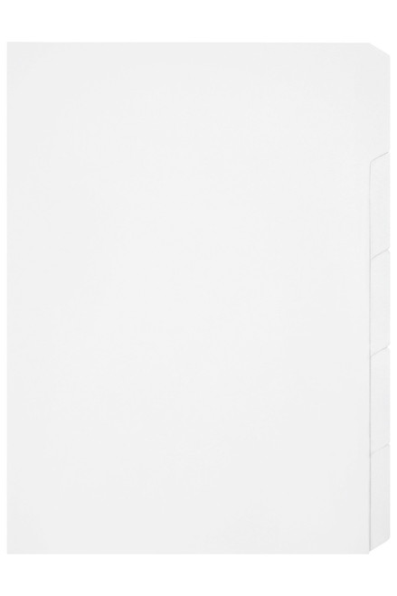 MARBIG UNPUNCHED DIVIDERS 5 Tab A4 White
