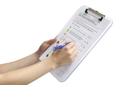 MARBIG FILING CLIPBOARD SOLID PLASTIC A4 CLEAR