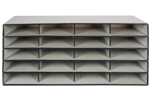 MARBIG LITERATURE SORTER 20 Comp. Grey