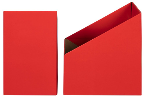 MARBIG BOOK BOXES Large Red Pack of 5