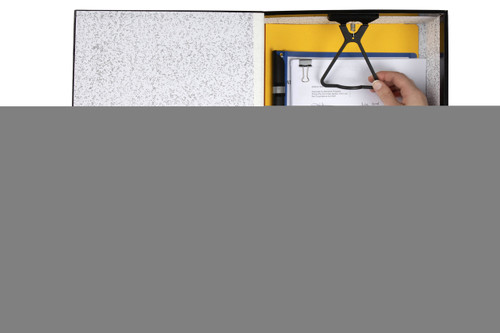 MARBIG F/CAP HEAVY DUTY BOX FILES 75mm Deep Black