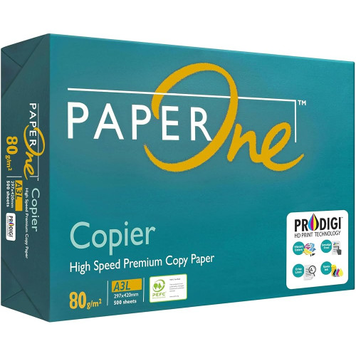 PAPER ONE GREEN WRAP A3 160CIE FSC PREMIUM QUALITY A3 PAPER REAM OF 500