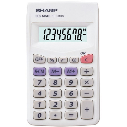 Sharp EL233B Desk Calculator Desk Calculator 103x60x8.3mm