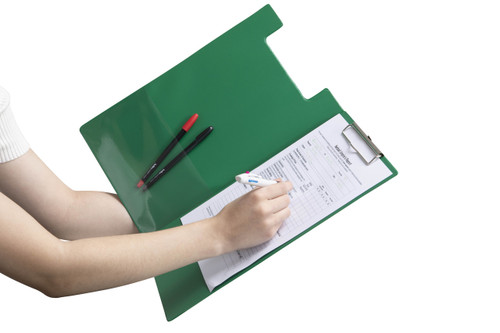 MARBIG PVC CLIPFOLDERS Foolscap Green