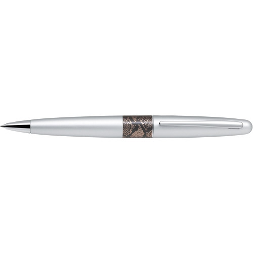 PILOT MR BALLPOINT PEN MR2 Python Silver Barrel Medium Black Ink