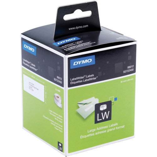 DYMO LABELWRITER LABELS Paper Large Address 36x89 30321 / 99012 Box of 520