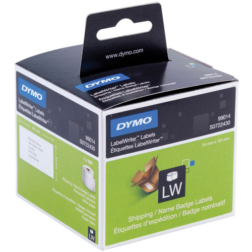 DYMO LABELWRITER LABELS Paper Ship 54x101mm White 30323 Box of 220