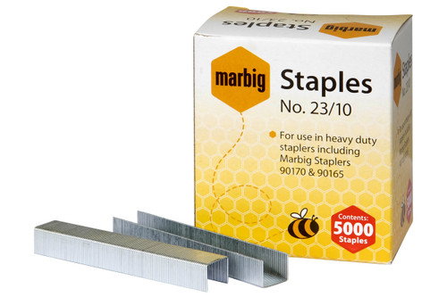 MARBIG HEAVY DUTY STAPLES No. 23/10 Suits 90165 / 90170 90210 (Box of 5000)