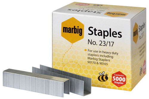 MARBIG HEAVY DUTY STAPLES 23/17 Suits 90170 (Box of 5000)
