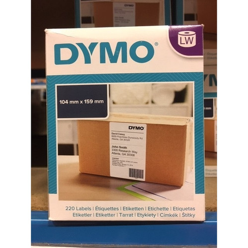 DYMO LW SHIPPING LABEL Suits 4XL 105X159mm 220/Roll