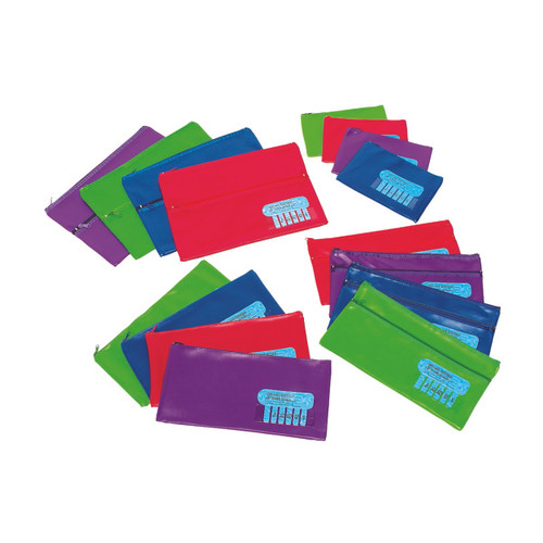 MARBIG NAME PENCIL CASE Large 325x165m Assorted Colours (Each) ( DATS )