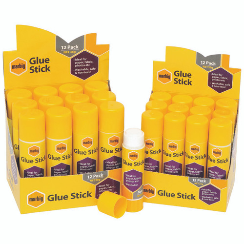 MARBIG GLUE STICKS 36gm Clear