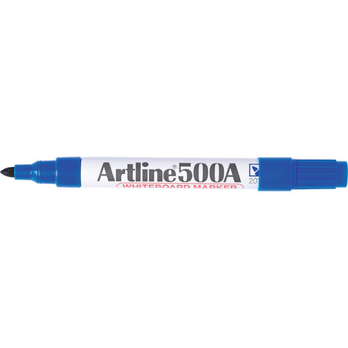 Artline 500A Whiteboard Marker Blue, Each