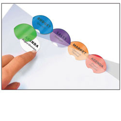 AVERY L7440-5 STYLE DIVIDER Insertable A4 5 Tab Clr, Asstd