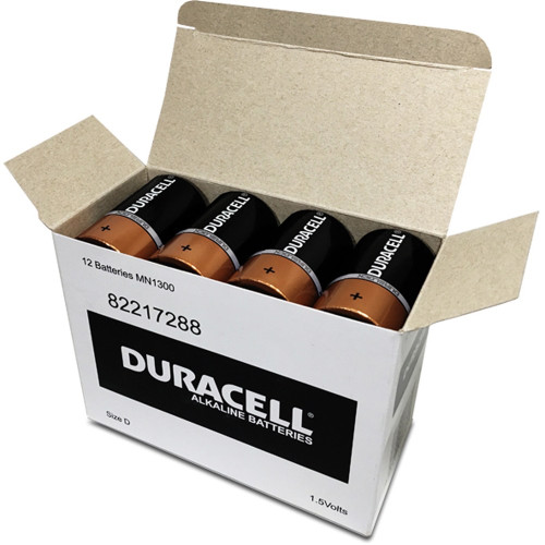 DURACELL COPPERTOP BATTERY D Bulk Pack Box of 12 002394I