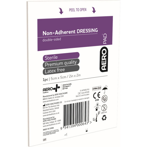 AEROPAD Non-Adherent Dressing 5 x 5cm, Each