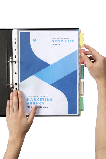 MARBIG A4 TAB POCKET DIVIDERS 5 Tab A4