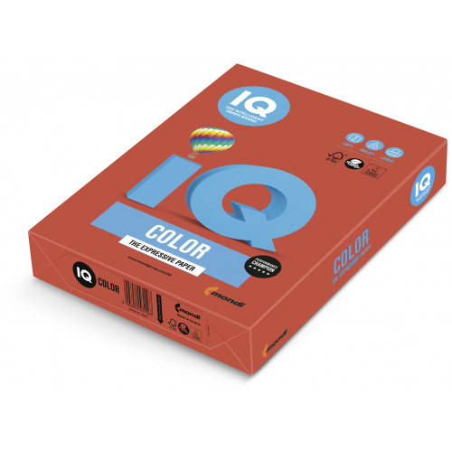 MONDI IQ CO44 A4 PAPER 80GSM REAM 500 Coral Red