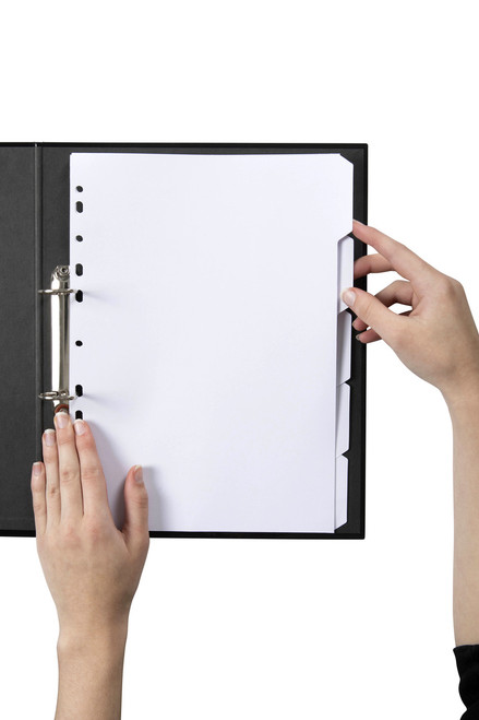 MARBIG MANILLA DIVIDERS A4 5 Tab White Includes 5 Tabs
