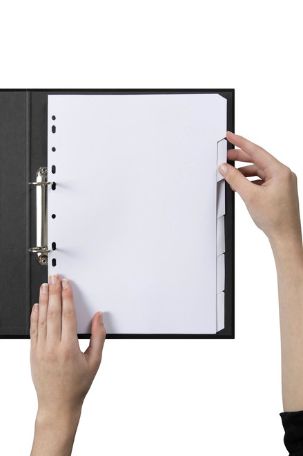 MARBIG MANILLA DIVIDERS A4 6 Tab White 37620