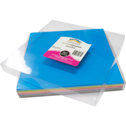 KINDER SHAPES Glossy Paper 254mm Square BX360
