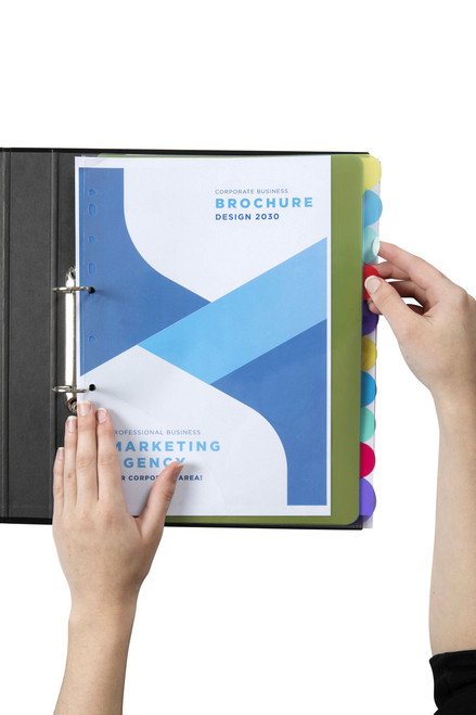 MARBIG PROFESSIONAL SERIES VIEW TAB DIVIDERS 10 Tab Coloured A4 Extra Wide