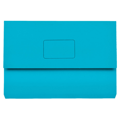 MARBIG SLIMPICK DOCUMENT WALLET Foolscap Manilla Blue