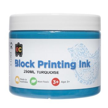 BLOCK PRINTING 250ML TURQUOISE