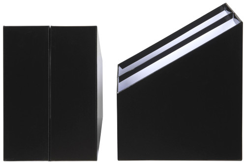 MARBIG SIMPLE STORAGE MAGAZINE HOLDERS Black (Pack of 3)