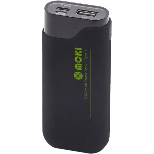 Moki PowerBank 5000mAh Black C + USB